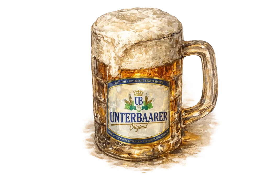 Frisch gezapftes Unterbaarer Bier im Gasthof zur Post